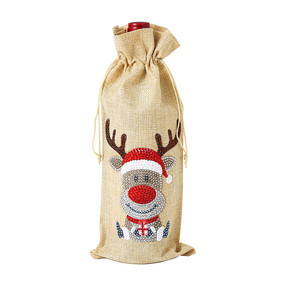 Diamond Painting Wine Bag 5D DIY Mosaic Special Drill Bottle Bag (TB023B)
