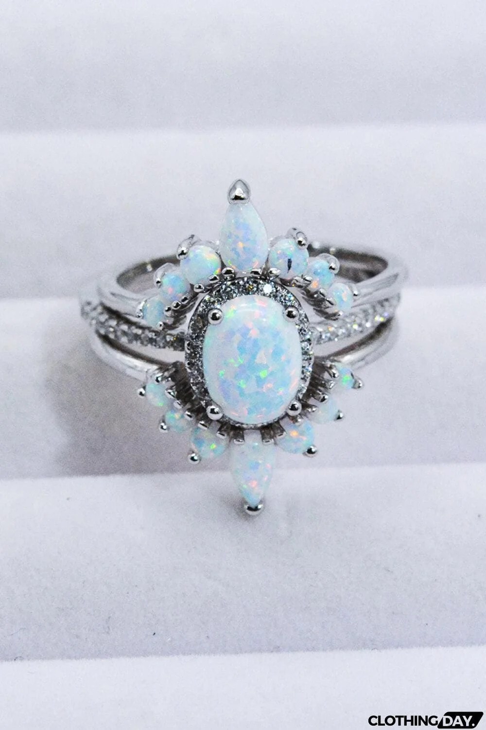 925 Sterling Silver Opal Ring
