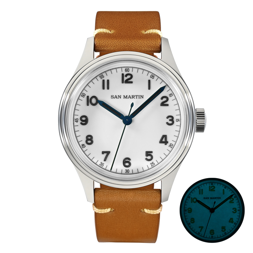 San Martin Men Watch Pilot NH35 Automatic Mechanical SN0108 San Martin Watch san martin watchSan Martin Watch