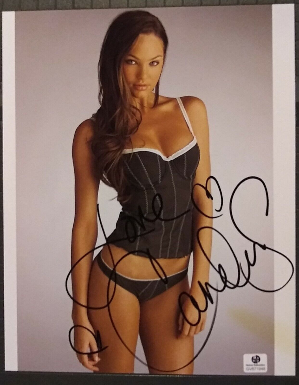 Candice Swanepoel signed 8x10 COA GAI