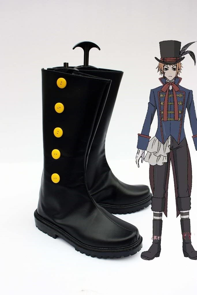 Black Butler Drocell Caines Cosplay Boots Black