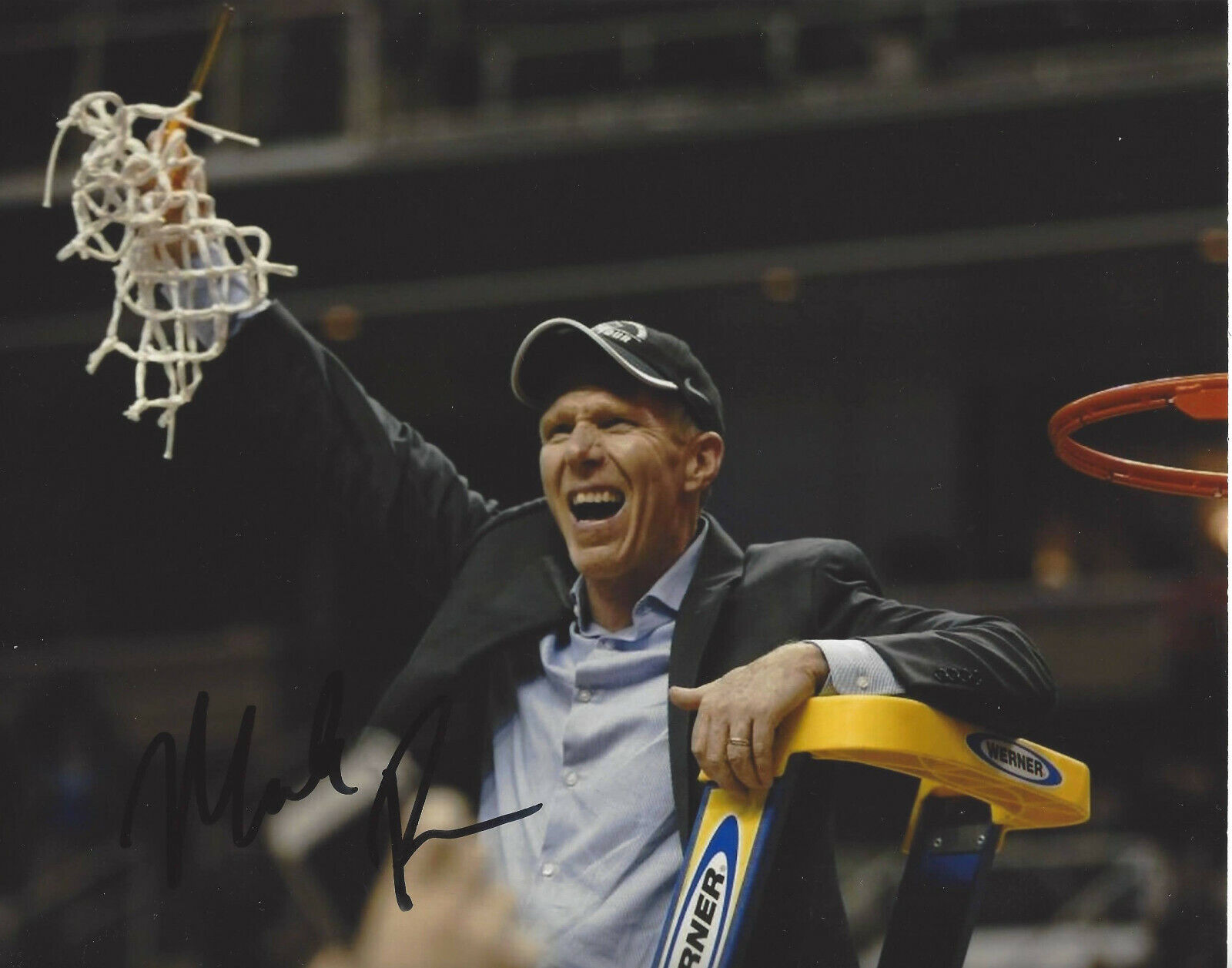 GONZAGA BULLDOGS COACH MARK FEW SIGNED AUTHENTIC 8X10 Photo Poster painting C COA MARCH MADNESS