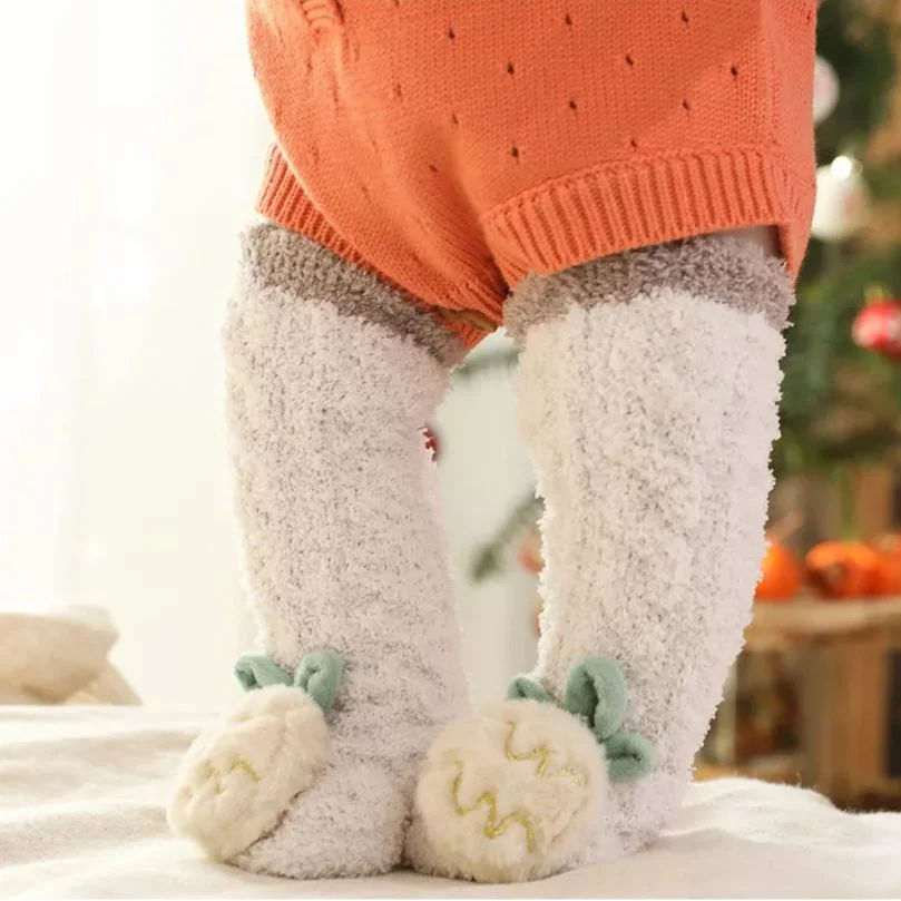 🎁3D Baby Winter Fluffy Fuzzy Slipper Socks