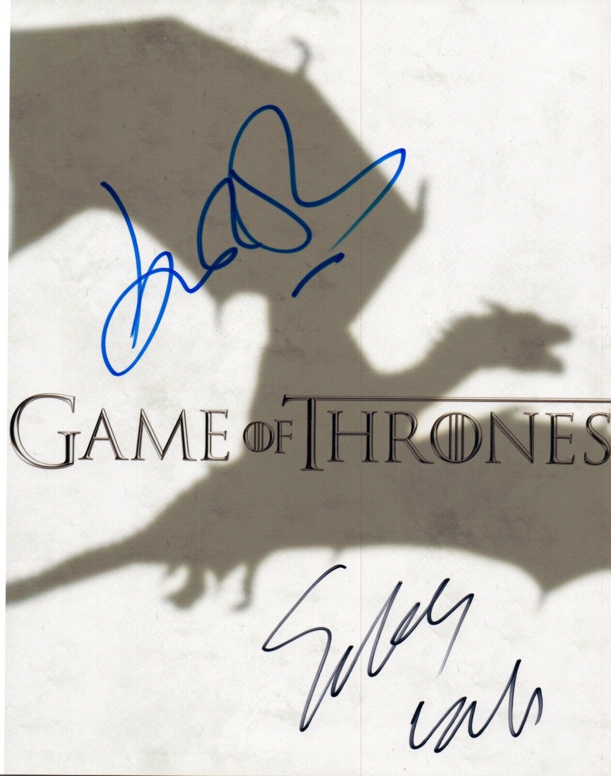 John Bradley & Sibel Kekilli Signed Autograph 8x10 Photo Poster painting GAME OF THRONES COA VD