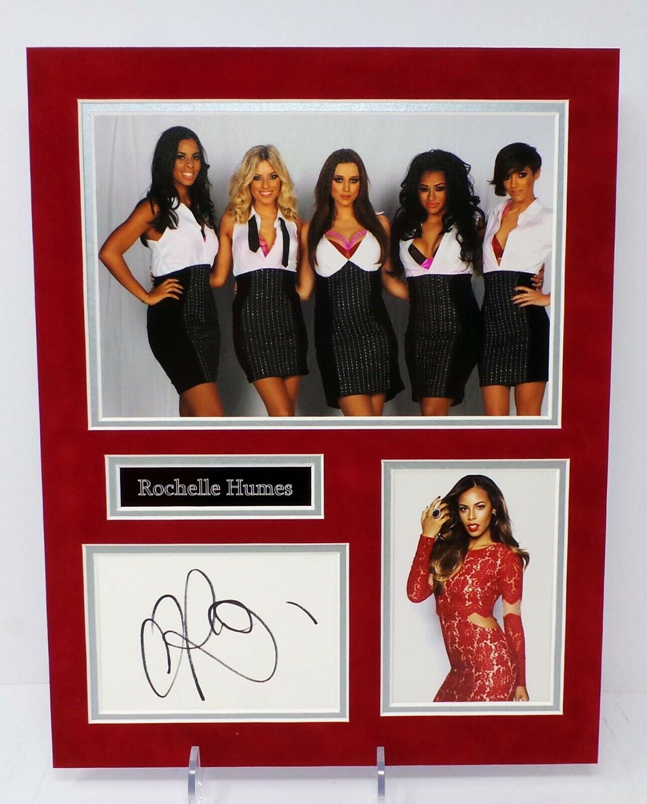 Rochelle HUMES Signed & Mounted The Saturdays RARE Photo Poster painting Display AFTAL RD COA