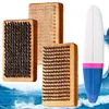 3Pcs Ski Waxing Brush Kit Portable Ski Snowboard Tuning Brush for Outdoor Skiing