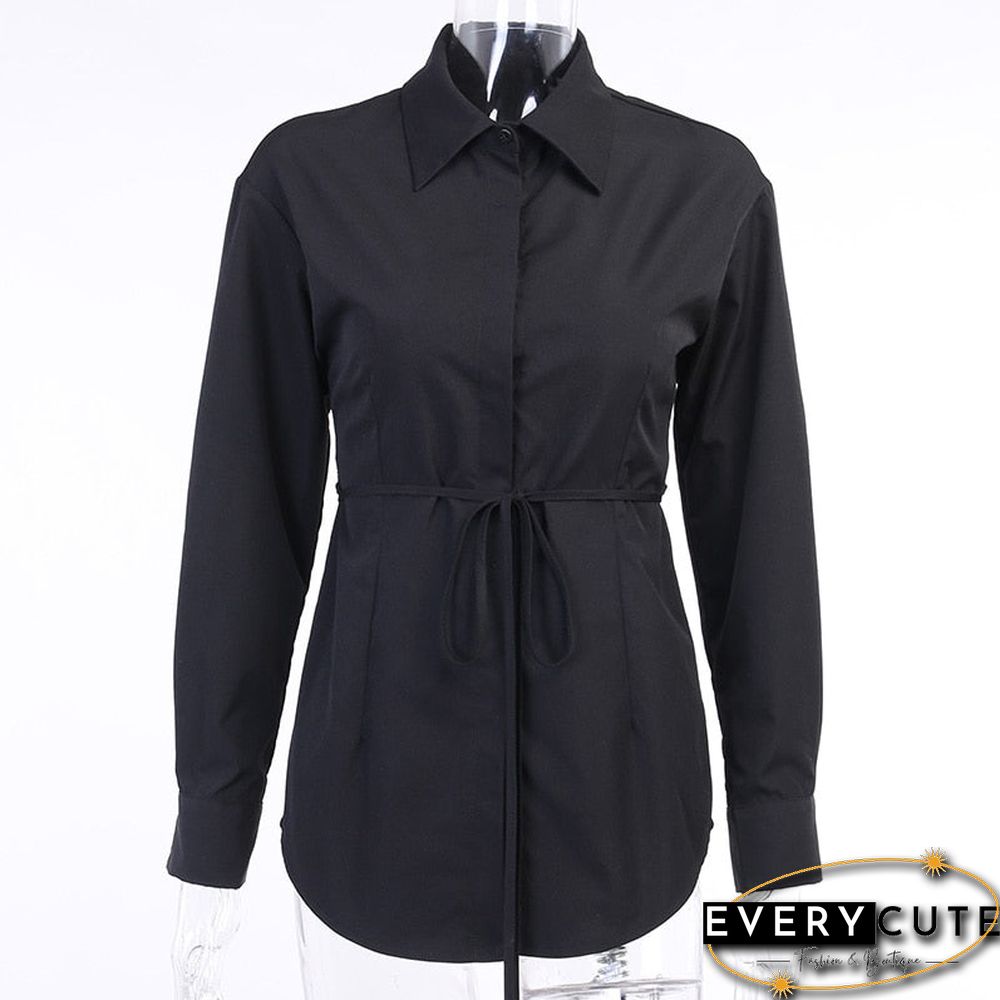 WANTNA THIS BLouse WOMEN LONG SLE HOOut LACE SHirts CASual FASHION SEXY TURN-down COLLAR
