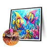 Diamond Painting-5D Full Round Drill Butterfly Fish(40*40 CM)