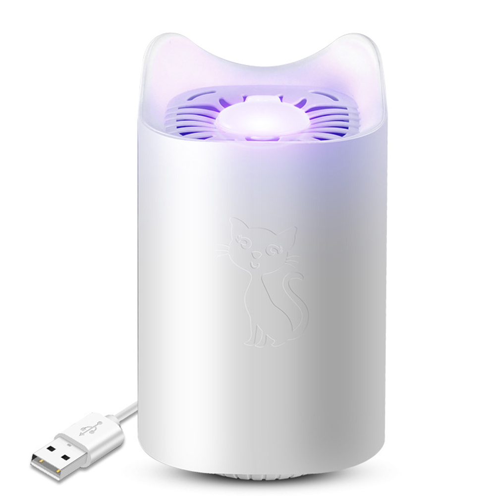 

Cute Mosquito Killer Lamp USB Photocatalysis Led UV Bug Zapper Trap Lights, White, 501 Original