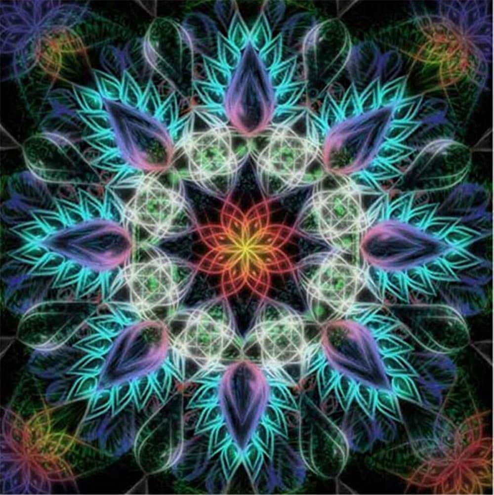 

Mandala On Shape Of Flower – Paint By Numbers - 40*50CM, 501 Original