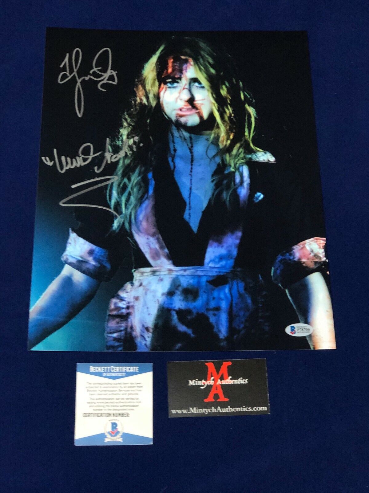 SCOUT TAYLOR-COMPTON AUTOGRAPHED SIGNED 11x14 Photo Poster painting ROB ZOMBIE HALLOWEEN BECKETT