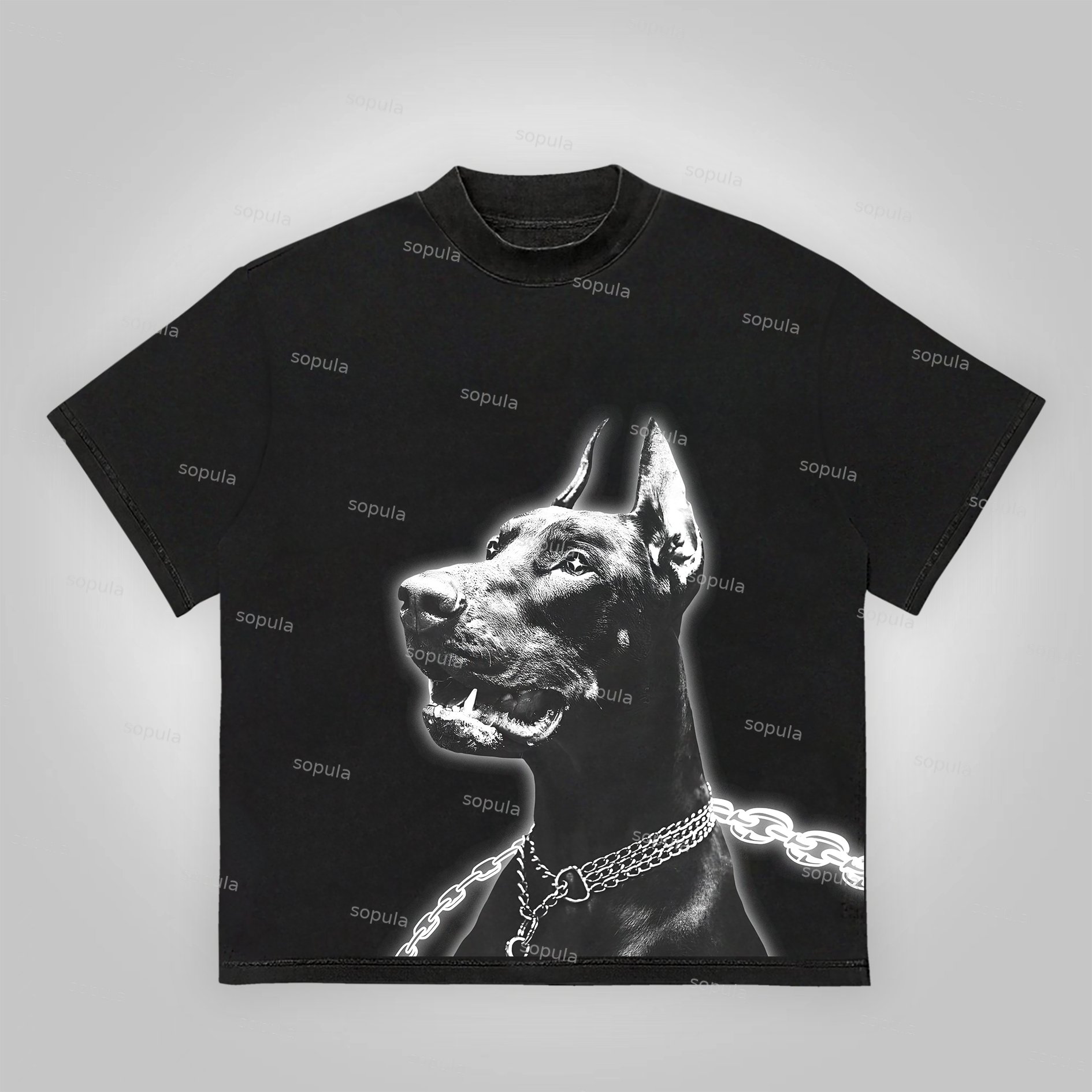 Vintage Doberman Graphic 100% Cotton Short Sleeve T-shirt - Sopula｜Premium Graphic Tees & Graphic Clothing