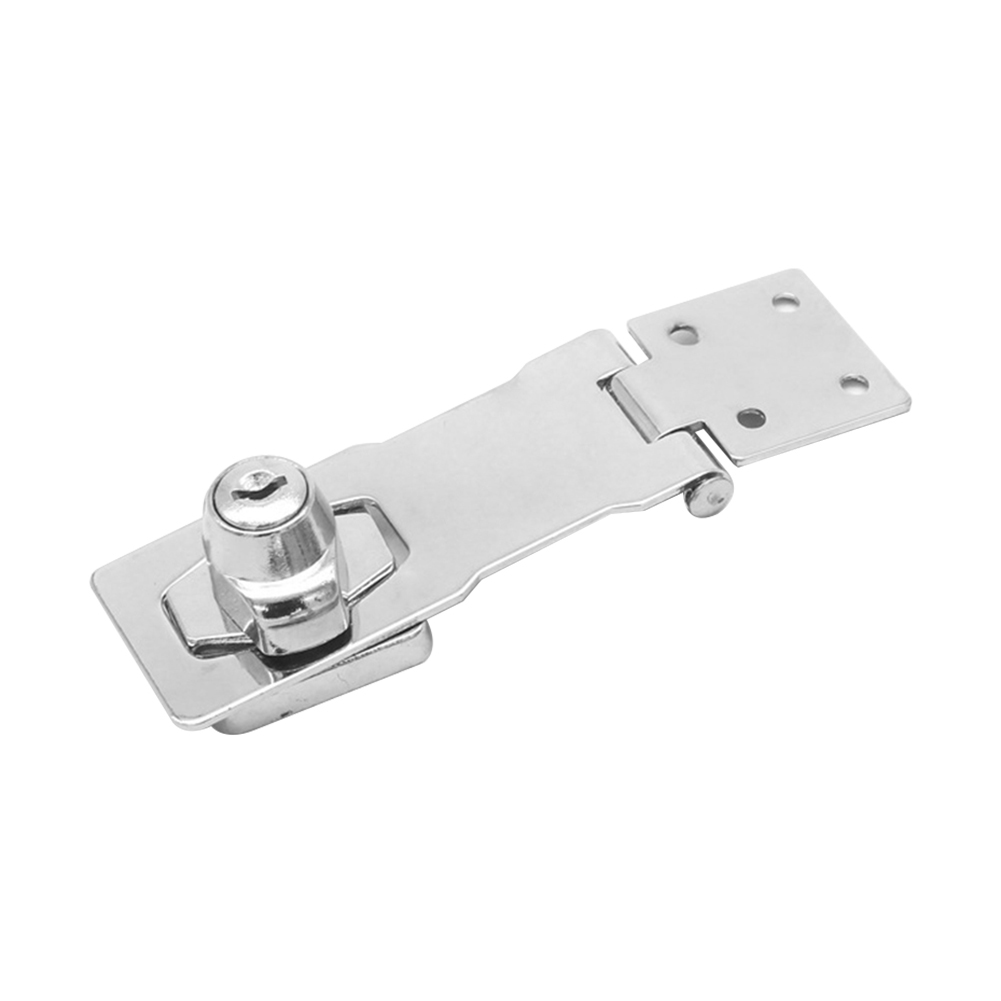 

Punch-Free Stainless Steel Drawer Lock with Key Anti-Theft Door Bolt Locks, 4inch, 501 Original