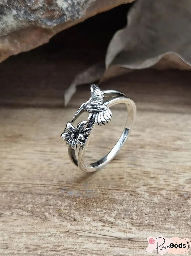 Ethnic Vintage Hummingbird Ring