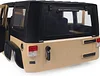 AMK 1/10 Jeep Wrangler JK Rubicon 4 Door Hard Body Shell Kit 313mm Wheelbase for RC Crawler Car Axial SCX10 90046 90047 RGT EX86100(Khaki)