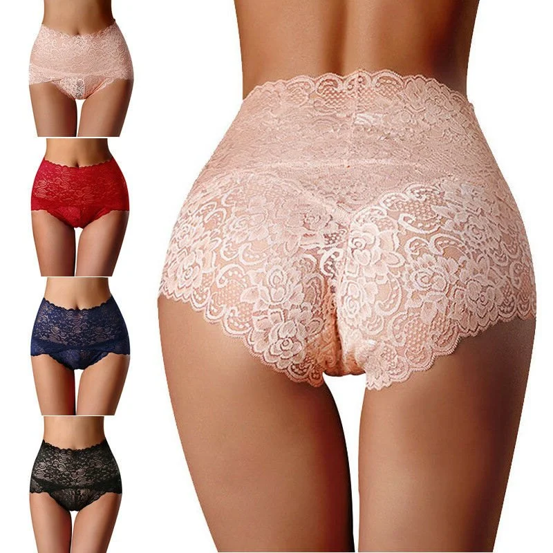 Billionm Women Panties Sexy Lace Underwear Woman Knickers Lace Panties Mesh Floral Lingerie Female Seamless Briefs Underpants Plus Size