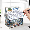 5D / DIY Kalender Kristallmalerei Schreibtisch Kalender Kit Heimdekorationen (Eule)