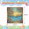 Diamond Painting Stained Glass Seaside Sticker