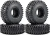AMK 4pcs RC Tires 2.2inch RC Rubber Tyre Set Wheel Tires for 1/10 RC Crawler TRX4 Axial SCX10 III AXI03007 D90 TF2 MST Tamiya Redcat Gen 8 Gen 7 Tires