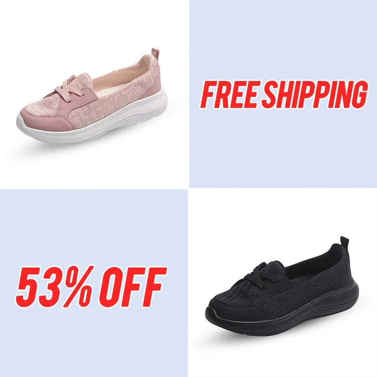 Orthopedic Women Shoes Breathable Slip On Arch Support Non-slip