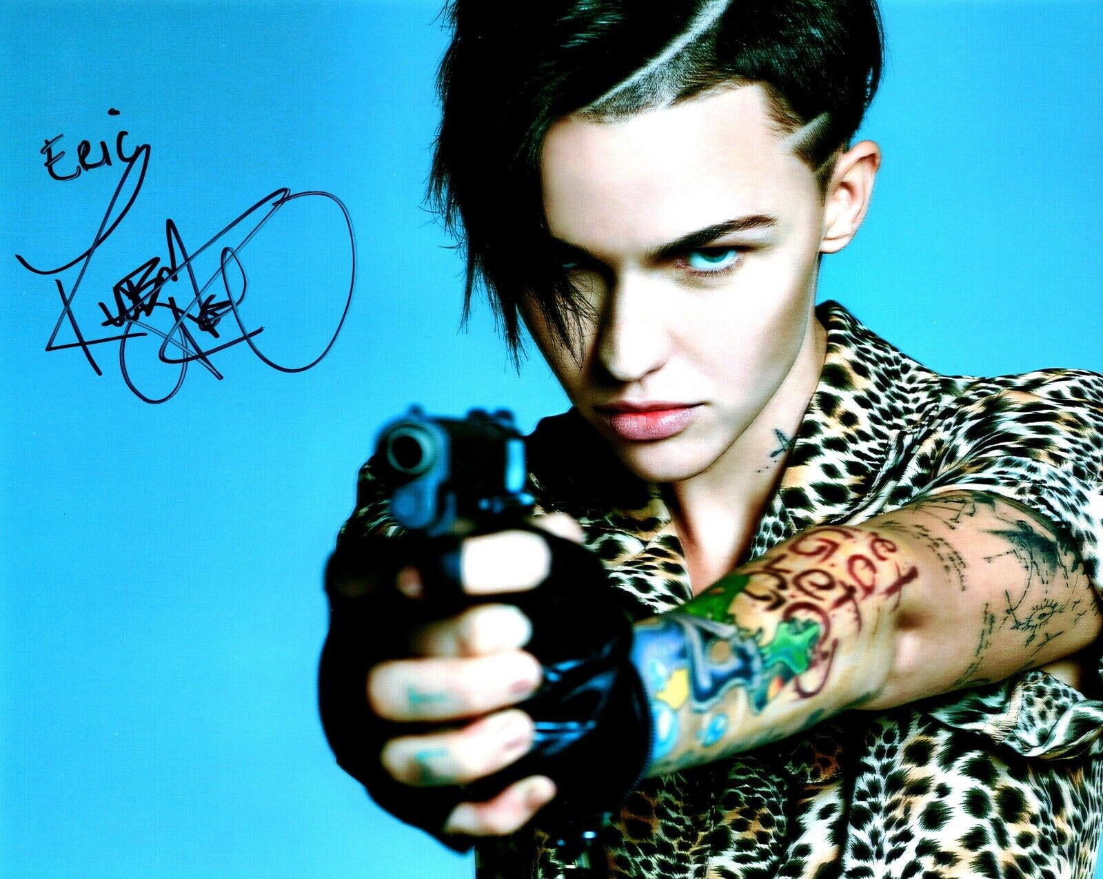 TO ERIC - Ruby Rose Signed - Autographed Orange Is the New Black 8x10 inch Photo Poster painting