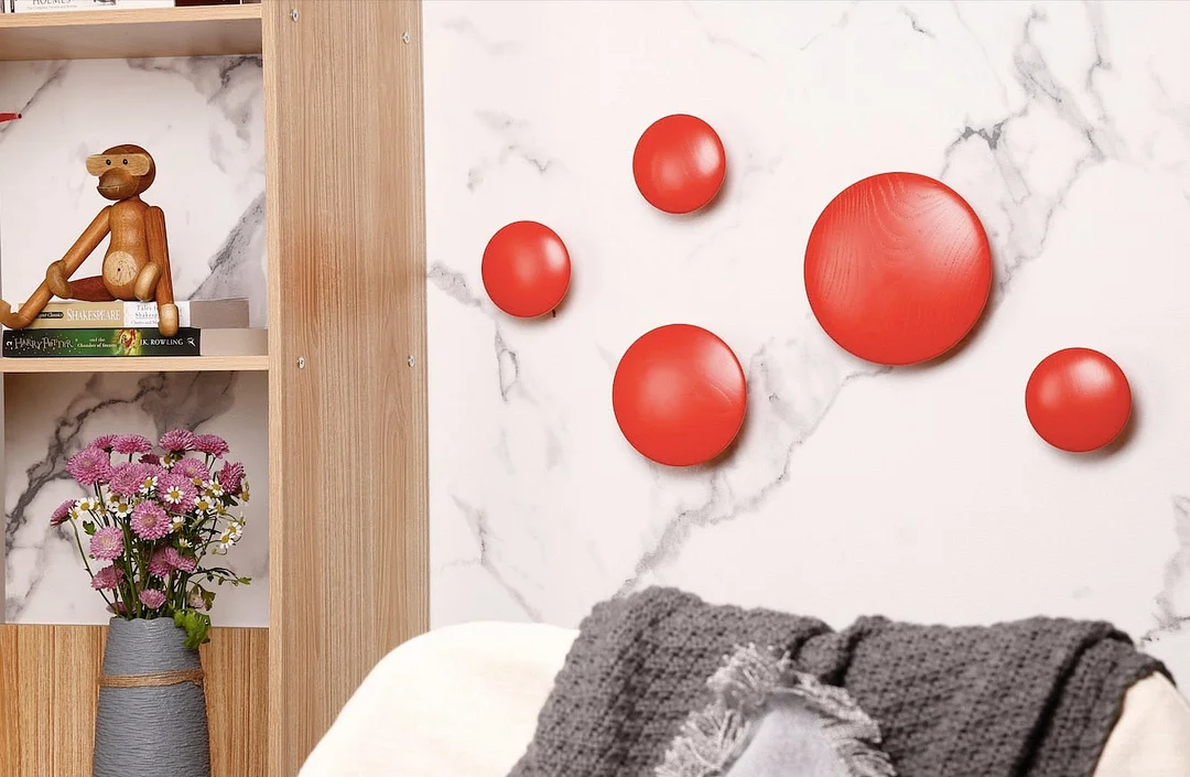 Multicolor Hange Furniture Coat hanger  Ball Rack Milti-purpose Hook For Wall Ornaments For Kid Gift Metal Bag Decor.