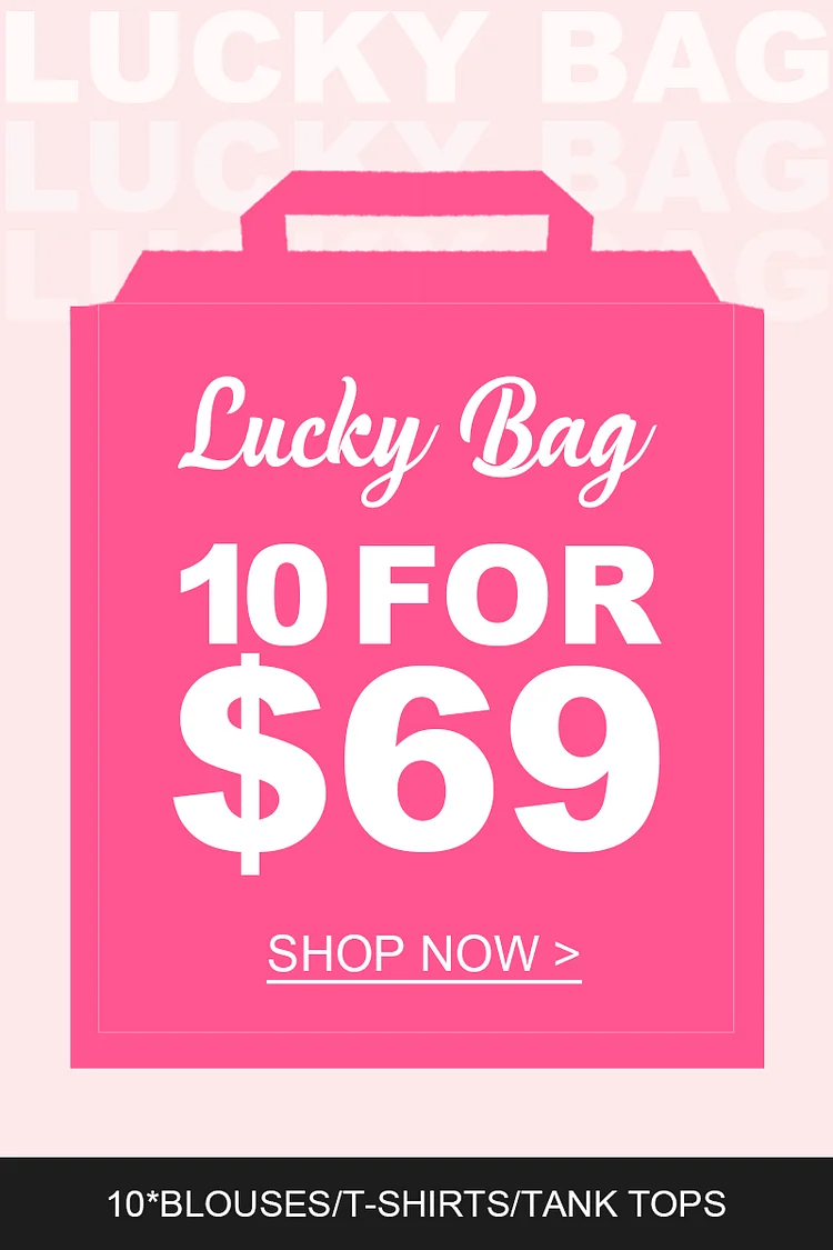 Lucky Bag-10 Random T-Shirts Or Blouses Or Tank Tops  Flycurvy [product_label]