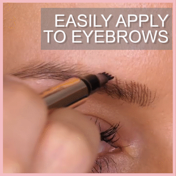 4 Points Eyebrow Pen - 5 Colors Waterproof Natural Dark Brown Fork Tip  Tattoo Pencil Cosmetic Long Lasting