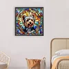 Diamond Painting-DIY Full Round Drill Stained Glass Dog
