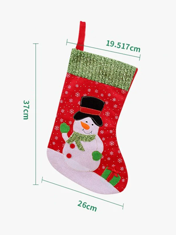 Xmas Gift Socks Candy Bag New Year Christmas Tree Decoration