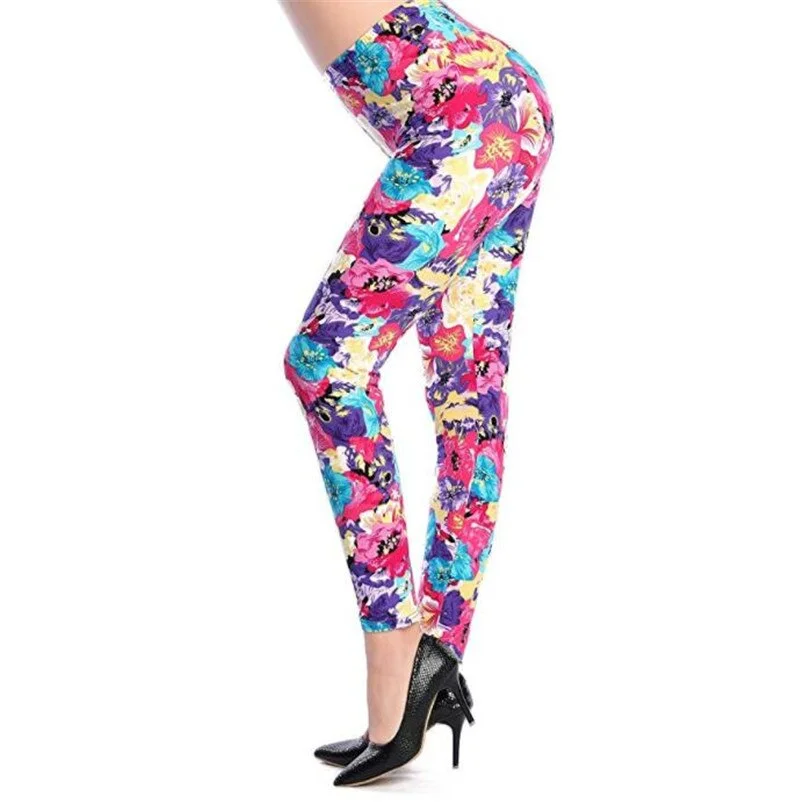 Women Sporting Pants Push Up Workout Trousers Woman Print Sexy Leggings Fitness Leggins High Waist Jeggings Elastic