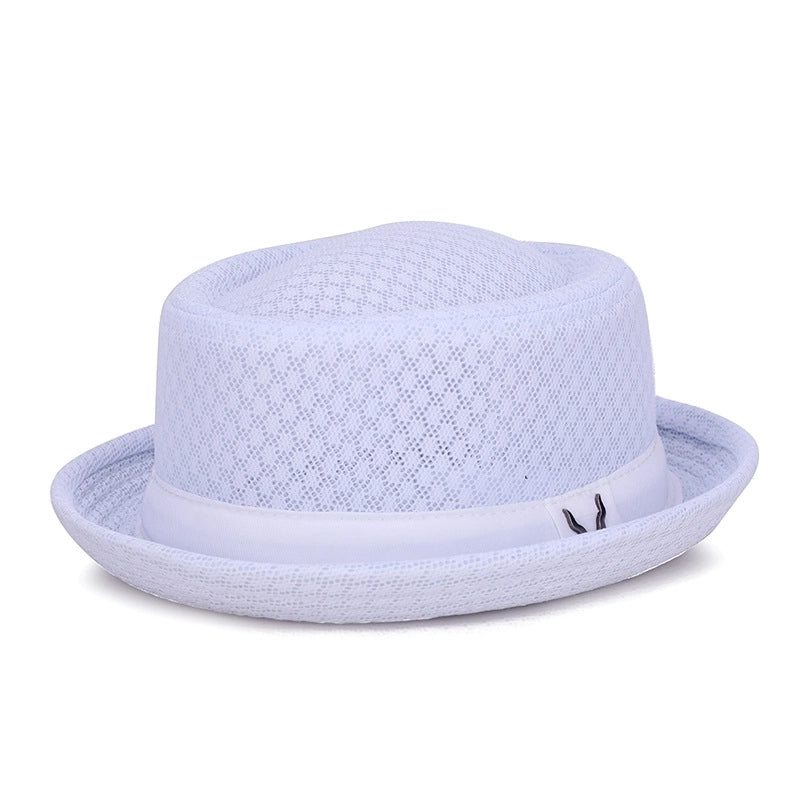 Men’s Elegant Solid Color Side Of Fungus Fedora Hat