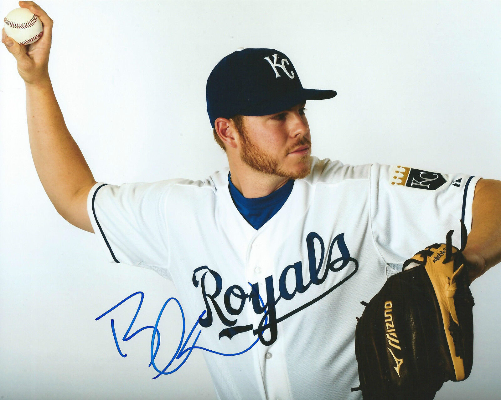 **GFA Kansas City Royals *BLAKE WOOD* Signed 8x10 Photo Poster painting B3 COA**