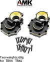 AMK Brass Axle Case Rear Diff Housing, LCG Brass Counter Weight Axle Housing for 1/10 RC Crawler Car TRX4 TRX6 Upgrade Parts
