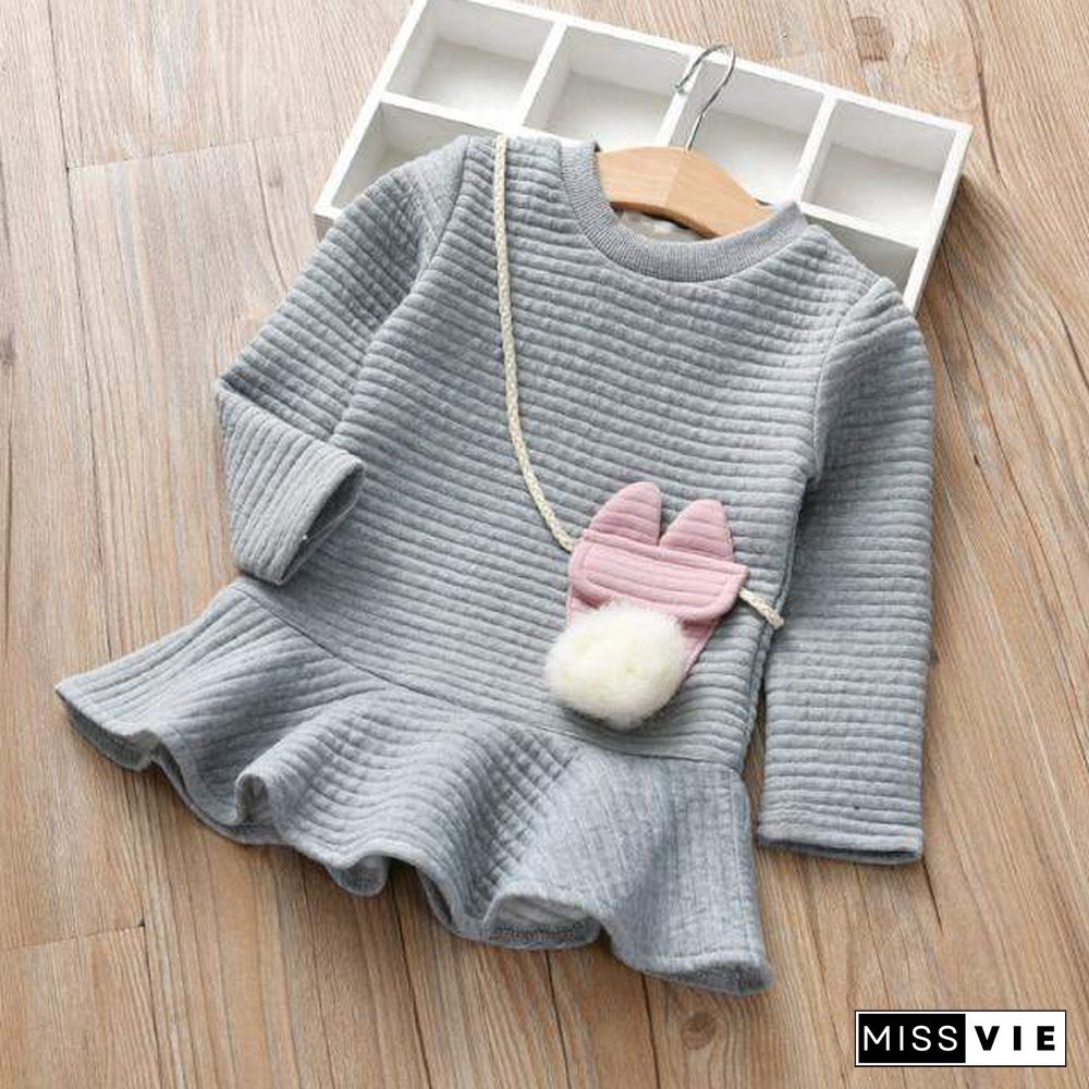 Autumn WInter Animal Style Girls Dresses