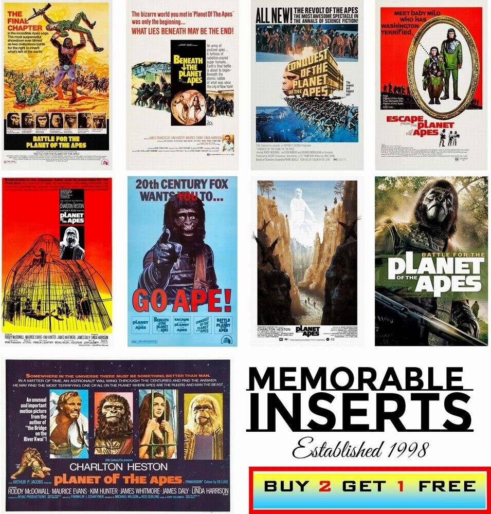 PLANET OF THE APES - HIGH QUALITY Photo Poster painting POSTER - GLOSS PRINTS