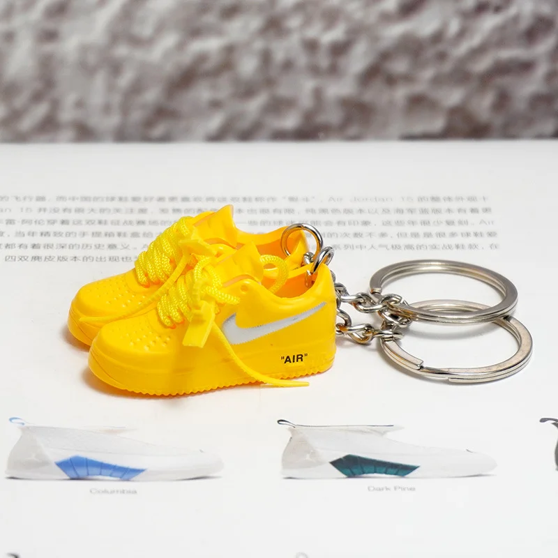 Air Force 1 x Off-Whit "Lemonade" - Sneakers 3D Keychain