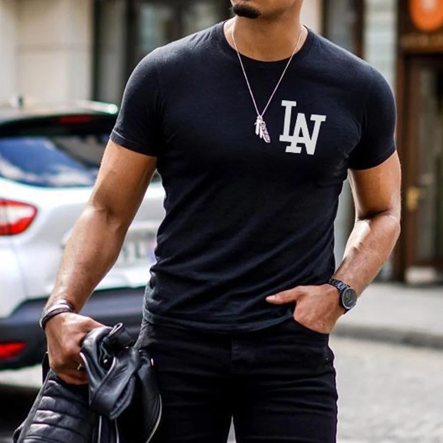 Classic letter print short sleeve T-shirt