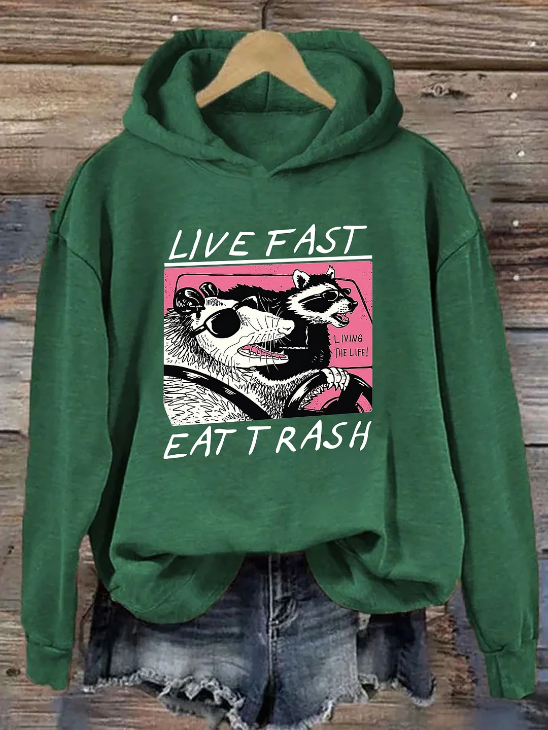 Live Fast Eat Trash Hoodie