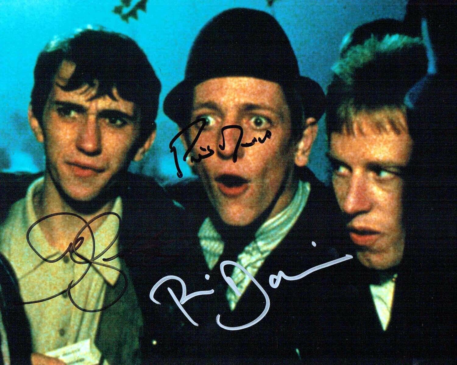 Quadrophenia SIGNED Photo Poster painting Phil DAVIS Mark WINGETT & Phil DANIELS Mods AFTAL COA