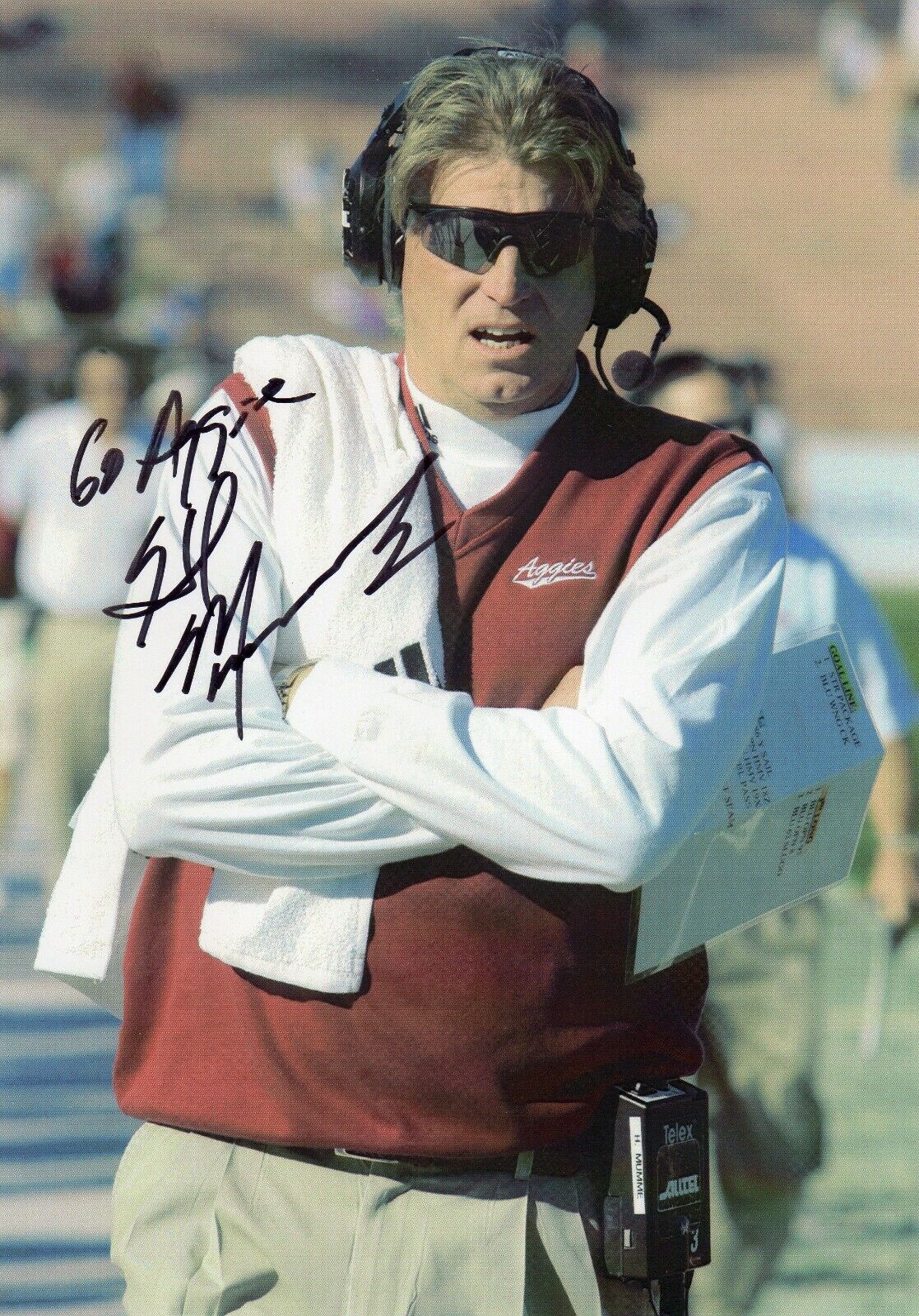 HAL MUMME AUTOGRAPH, AMERICAN FOOTBALL, NEW MEXICO AGGIES