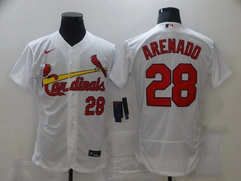 Nolan Arenado Cooperstown Collection Cardinals Jersey White V-Neck Men’s
