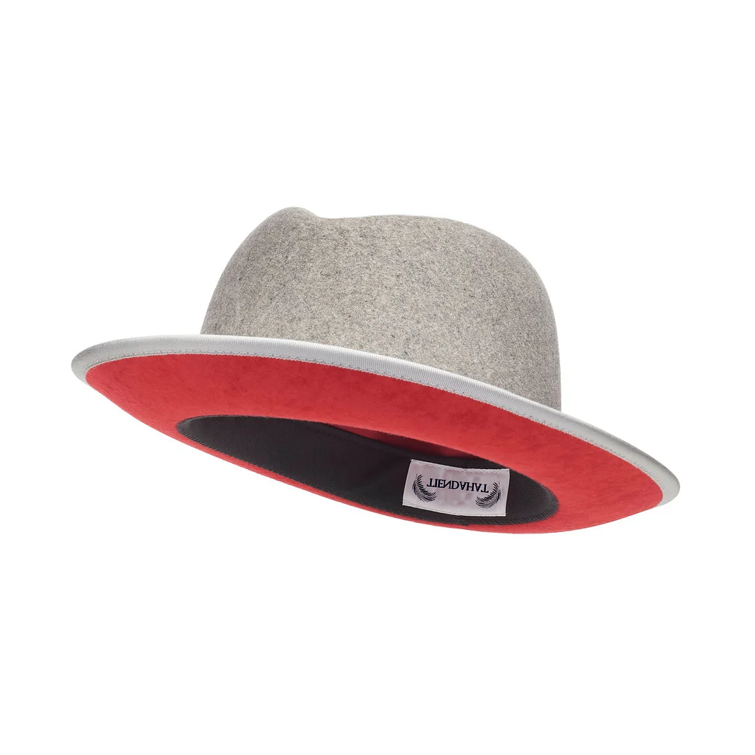 Classic Center-creased Fedora-King (Oxford Grey)