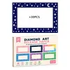 30PCS Colorful Reusable Diamond Painting Section Frame Release Film with Clear Window, Non-Stick Dust-Proof  Release Paper, Easy Peel Diamond Art Canvas Covers, DIY Diamond Painting Accessories for Adults