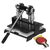 [US Local Warehouse] Table Tennis Racket Rubber Cutting Machine Precision Table Tennis Rubber Cutter Double Roller Bearing Design with 8mm Thickness Base Plate Effortless Edge Trimming Pasting for Ping Pong Bat