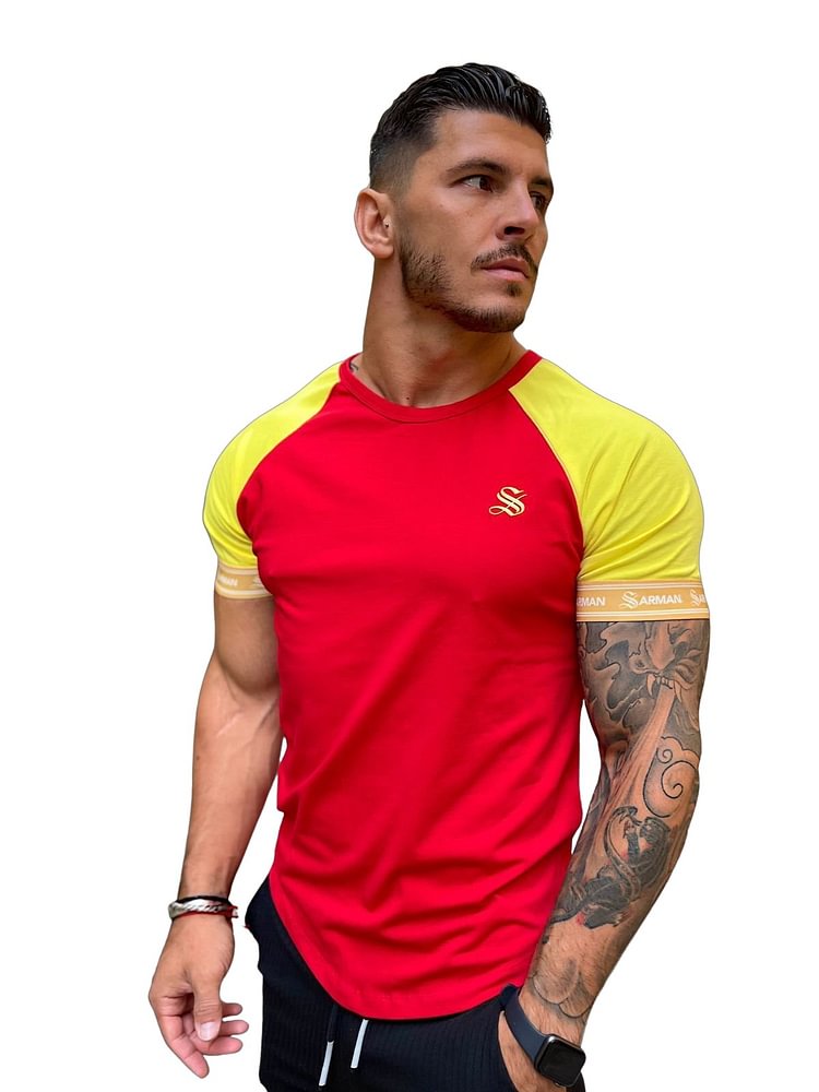 Fernando - Red/Yellow T-Shirt for Men