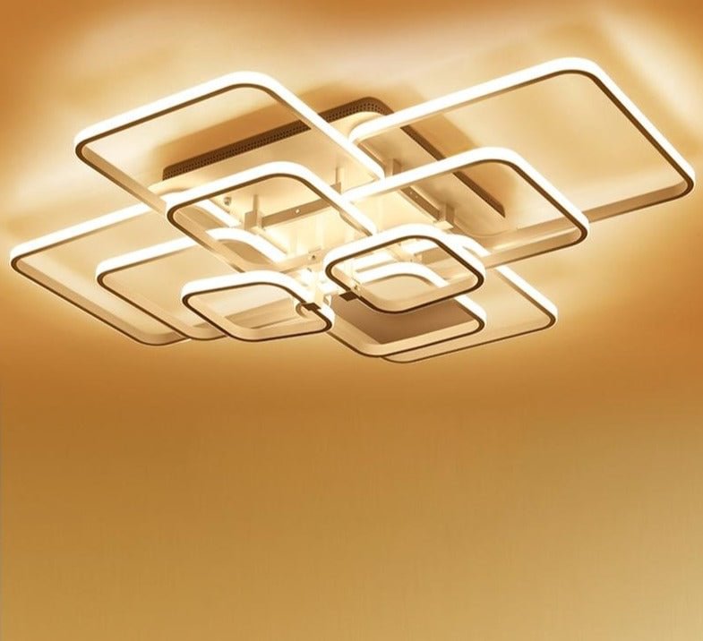 New Modern Led Acrylic Pendant Lights Fixture Rectangular Living Room Lights Luminarias De Interior Home Decoration