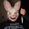 Effrayant Masque Ours Brun/Lapin Blanc Tueur pour Halloween