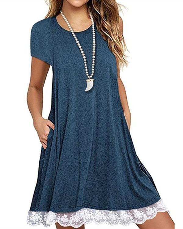 Women Casual V Neck Daytime Summer Dress