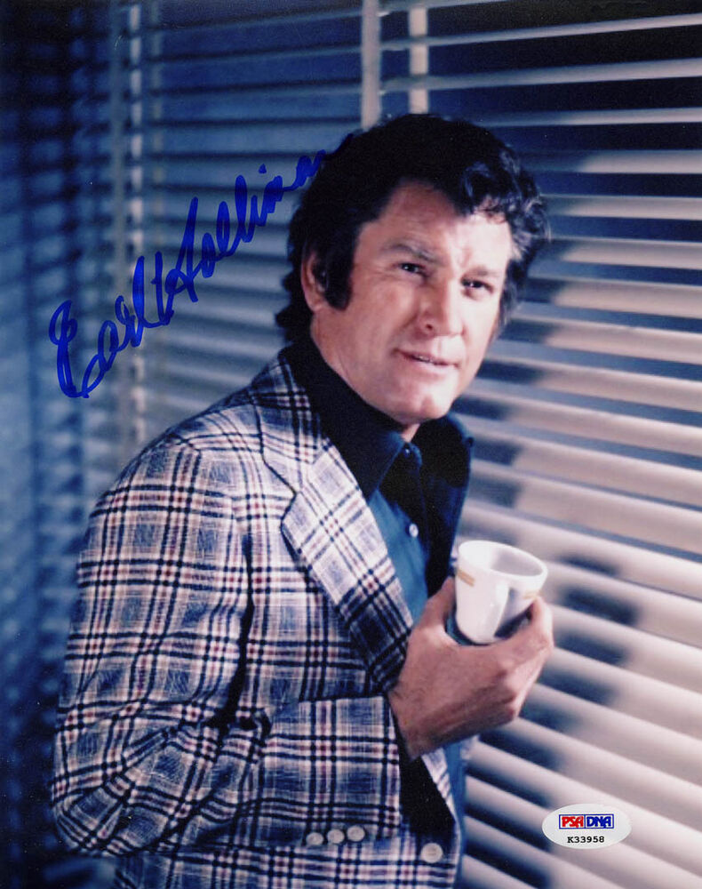 Earl Holliman SIGNED 8x10 Photo Poster painting Lt Bill Crowley Police Woman PSA/DNA AUTOGRAPHED